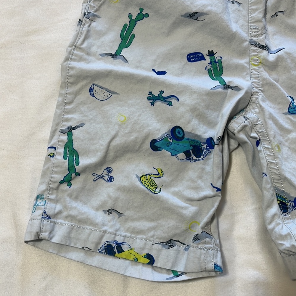 The Children’s Place Blue Graphic Printed Shorts - Picture 3 of 7